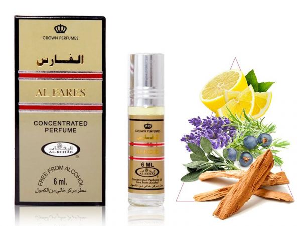 Al Rehab oil perfume Al Fares, 6 ml (Men) wholesale